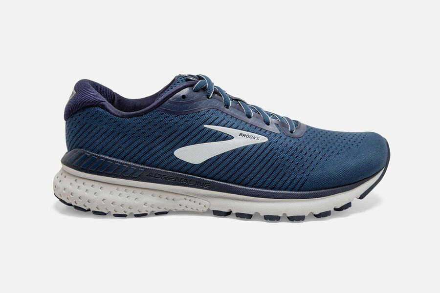 Zapatillas Running Brooks Adrenaline GTS 20 Hombre Azul Marino/Gris Baratas TQCV03841